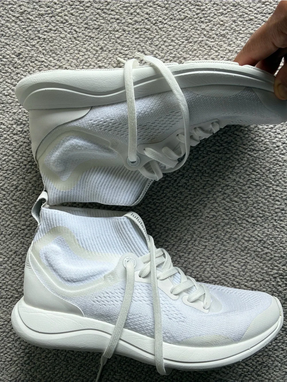 Lululemon Chargefeel Workout Mid White Running Shoes Women's.Sz 6
